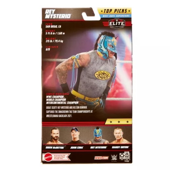 WWE Top Picks Elite Rey Mysterio Action Figure NEW Batman Attire 619 - Picture 2 of 3